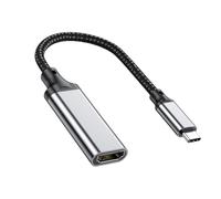 Uqezagpa Adattatore USB C in lega di alluminio Adattatore di trasmissione video 4K@30Hz Spine di risoluzione Play Funzionalità per telefoni portatili Plug and Play Convertitore di tipo C