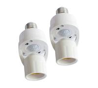 Uqezagpa Adattatori per presa di luce accensione/spegnimento automatici, sensori a infrarossi, design universale, adatti per sensori di costruzione, portalampada