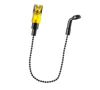 Uqezagpa Allarme linea di pesca sensibile catena antiscivolo portatili indicatori di pesca con reazione rapida gancio rack strumento notte allarme compatibile