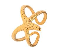 Uqezagpa Anelli a forma di stella marina apribile a tema mare accessori moda accessori per le dita per le donne cerchio regolabile, One Size, come descritto, come descritto