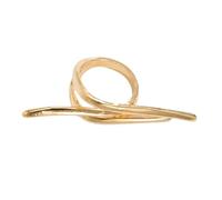 Uqezagpa Anelli di fiocco esagerati di colore oro e argento anelli a doppio fiocco da donna alla moda aperti regolabili gioielli aperti per coppie, Gold, come descritto, come descritto