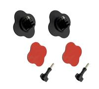 Uqezagpa Base adesiva per fotocamera sportiva con capacità di carico resistente, fissaggio sicuro su caschi, veicoli, superfici in ABS, kit di montaggio per action camera