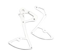 Uqezagpa Biciclette Deragliatore Gabbia In Lega di Alluminio Biciclette Parte Deragliatore Posteriore Piastra Interna Guida Supporto Ruota Biciclette Riduttori Titolare