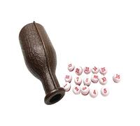 Uqezagpa Biliardo Pool Shaker Bottiglia Biliardo Shaker Bottiglia 16 Palline Numerate Pool Dadi Intrattenimento Accessorio