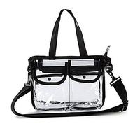 Uqezagpa Borsa a tracolla in PVC da donna, borsa da viaggio, per cosmetici, articoli da toeletta da spiaggia, per borse a tracolla C per le donne