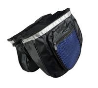 Uqezagpa Borsa posteriore per bici da strada, borsa a doppio lato per selle per biciclette, grande capacità, per pendolari di generi alimentari, lunghi viaggi in bicicletta, portapacchi posteriore