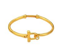 Uqezagpa Bracciale minimalista in lega con design comodo con gancio a molla, per occasioni casual o formali, casual e formale, regolabile, Misura unica, come descritto