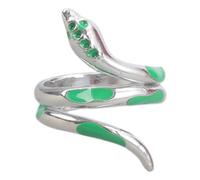 Uqezagpa Braccialetto a serpente in stile gotico scuro che simboleggia mistero e potere per gli appassionati di moda casual, 1.95x1.95in, Metallo, berillo