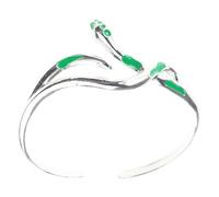 Uqezagpa Braccialetto / anelli stile gotico scuro, a forma di serpente, simboleggia mistero e potere per gli appassionati di moda casual, 1.95x1.95in, Metallo, Berillo