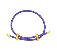 Uqezagpa Braccialetto multiuso in pelle naturale con fibbia fatta a mano con materiali in lega robusta, per vacanze al mare e casual, Width 3mm, Metallo