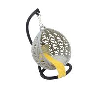 Uqezagpa Camera da letto sospesa amaca sedia mobili in miniatura accessori modello gioco di ruolo arredamento altalena casa delle bambole casa delle bambole cestino appeso