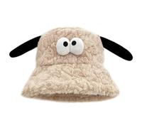 Uqezagpa Cappello alla pescatora HaPlush con orecchie di orso, per tutte le età, per avventure all'aria aperta e copricapo quotidiano elegante casual copricapo
