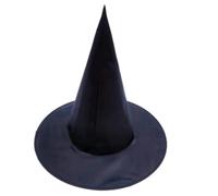 Uqezagpa Cappello da strega di Halloween, nero, a punta, cappello da mago, travestimento per costume da strega, decorazioni