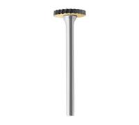 Uqezagpa Carburi cementati T Forma Rotante Burr Cutter Rotante Gambo Rotante Testa di Rettifica Elettrica per Metallo Legno Pietra