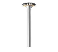 Uqezagpa Carburi cementati T Forma Rotante Burr Cutter Rotante Gambo Rotante Testa di Rettifica Elettrica per Metallo Legno Pietra
