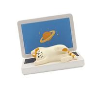 Uqezagpa Cartoon Pane Gatti Supporto Del Telefono Per Il Desktop Resine Ornamento Cellulare Stand Mobile Device Storage Rack Accessori Da Scrivania Resine Supporto Del
