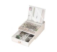 Uqezagpa Cassa dei monili dell'ABS Auto-Open Meccanismo Multi-compartimento di Stoccaggio per la casa & Viaggio Accessori Jewelry Box Con
