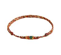 Uqezagpa Catena intrecciata a mano in corda di cotone minimalista con ciondolo a forma di pesce kois, gioiello versatile per tutte le occasioni decorazioni eleganti, Misura unica, come descritto