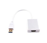 Uqezagpa Cavo adattatore da USB a porta HDTV USB3.0 per PC portatile HDTV Supporta convertitore video 7/8/10 1080P