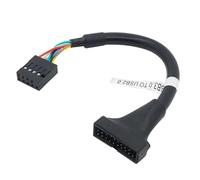 Uqezagpa Cavo adattatore per scheda madre adattatore da USB 3.0 a USB 2.0 da maschio a 9 pin femmina convertitore versatile