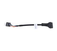 Uqezagpa Cavo adattatore per schede madri USB 3.0 a USB 2.0 per collegamento pannello frontale 19/20pin a 9 pin maschio femmina cavo schede madri intestazione