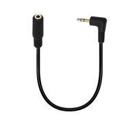 Uqezagpa Cavo adattatore salvaspazio ad angolo retto da 3,5 mm maschio a 3,5 mm femmina a 4 poli per cuffie