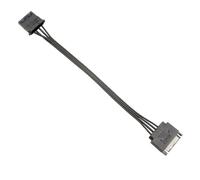 Uqezagpa Cavo di prolunga di alimentazione 15Pin maschio a 2/1 Big 4Pin Femmina Cavo Adattatore di Alimentazione per Hard Drive Hardware