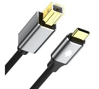 Uqezagpa Cavo Tipo C da USB C A USB B Controller Stampante Connessione velocità per Vari Dispositivi Cavo Dati Stampante