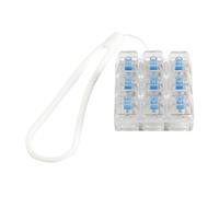 Uqezagpa Chiaro 9 Keycaps Interruttore Giocattolo Tester Portachiavi Feedback Tattile Per Ansia Sollievo Ufficio E Viaggi Giocattolo Tastiera Accessorio Regalo