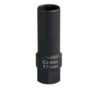 Uqezagpa Chiave a bussola da 17 mm con 7 angoli esterni, adattatore a manicotto da 1/2", connessione quadrata per la rimozione del dado, strumento di rimozione delle ruote dell'auto