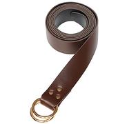 Uqezagpa Cintura in vita, medievale Keltic doppio anello cintura in vita vintage cinturino circolare uomo donna cintura cintura cintura unisex accessorio costume, Marrone scuro, Etichettalia unica