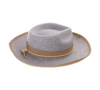 Uqezagpa Classico Fedoras Cappello di Lana a tesa larga Vecchio Stile Top per Cena Outdoor Casual Wear Mago Cappello, Multicolore, L