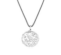 Uqezagpa Collana alla moda con ciondolo a forma di colibrì e uccello, resistente all'usura, in acciaio inox, gioielli per uso quotidiano e per feste, con simbolo della speranza, Misura unica, come