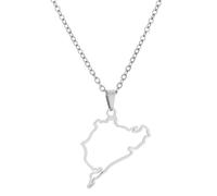 Uqezagpa Collana alla moda per automobile, elegante, in acciaio inox, realizzata a mano, con catena per clavicola