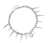 Uqezagpa Collana con ciondolo a forma di cuore irregolare alla moda che simboleggia stili unici ed emozioni autentiche per donne alla moda per tutti i giorni