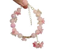 Uqezagpa Collana con fiore alla moda da indossare tutti i giorni, elegante collana con fiore in lega che offre comfort per l'uso quotidiano per le donne