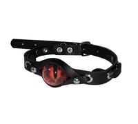Uqezagpa Collana girocollo in pelle sintetica nera, lunghezza regolabile, stile punk gotico, accessorio a catena corta, 16.77x1.95in, Pelle, Nessuna pietra preziosa