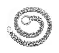 Uqezagpa Collana in acciaio inossidabile unisex gioiello alla moda accessorio elegante collana unica