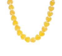 Uqezagpa Collana variopinta della collana della clavicola della resina di Candy di amore di progettazione unica leggera della catena, 385cm, Resina, Nessuna pietra preziosa