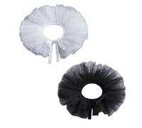 Uqezagpa Colletto Rinascimentale Regolabile Colletto Falso Staccabile Con Volant A Strati Vintage Per Amanti Arte E Appassionati Storia Rievocazione Storica