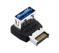 Uqezagpa Connettori USB 3.1 tipo E ad angolo retto, cavo di prolunga per schede madri a 90 gradi, non signalLoss tipo E, versione A/B, per schede madri