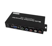 Uqezagpa Convertitore 1080P YpbPr/VGA a HDTV 1080P con porta audio per display e proiettore PC portatile chiaro e stabile