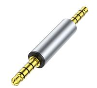 Uqezagpa Convertitore da 3,5 mm maschio femmina connettori adattatore 4 sezioni accoppiatore stereo Extender per cavo