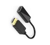 Uqezagpa Convertitore HDMI 1080P 60Hz DisplayPort a HDMI Adattatore audio chiaro Sincronizzazione video Plug & Play per PC e