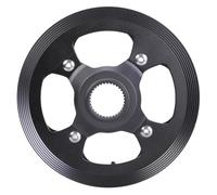 Uqezagpa Corona centrale della ruota della catena del motore 42T Pignone della lega di alluminio Chainring Biciclette elettriche Chainwheel con le coperture Enduring lega di alluminio Chainwheel