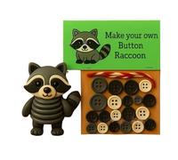 Uqezagpa Costruisce il tuo set di bottoni decorativi a forma di animale con corda robusta e colorata per tutte le età Set di artigianato con animali