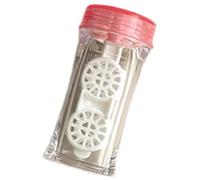 Uqezagpa Custodia impermeabile per lenti a contatto di lunga durata, contenitore per una pulizia sicura durante la notte, per uso quotidiano, Rosso