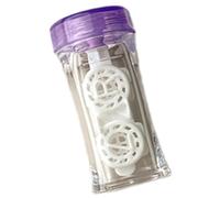 Uqezagpa Custodia impermeabile per lenti a contatto di lunga durata, contenitore per una pulizia sicura durante la notte, per uso quotidiano, Viola