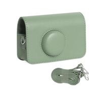 Uqezagpa Custodia in pelle PU per H35 501F Protector Retro Camera Bag Custodie protettive con tracolla regolabile, Verde, 12.8x6x9cm