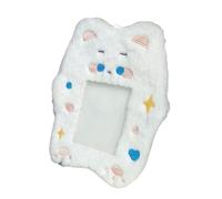 Uqezagpa Custodia per carte fotografiche con cartoni animati, custodia per carte fotografiche, con catena, per donne, ragazze, studenti, portachiavi, borse, zaini, fascino, custodia morbida per